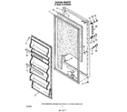 Whirlpool EV150NXWW02 door diagram