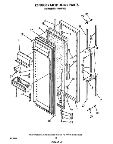 Refrigerator door