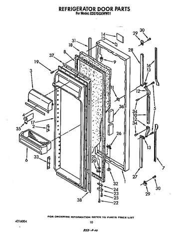 Refrigerator door