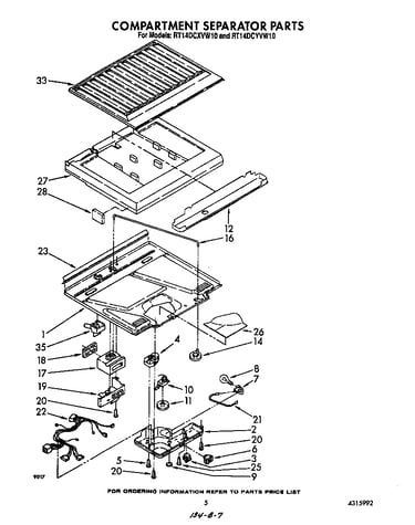 Compartment separator