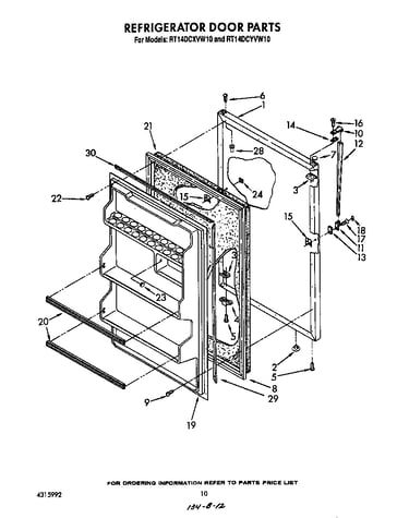 Refrigerator door