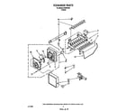 Whirlpool ECKMF284 icemaker assembly diagram