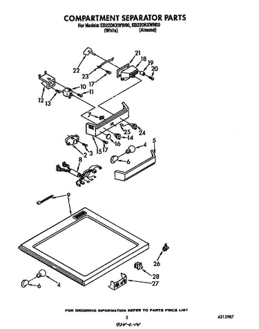 Compartment separator