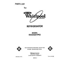 Whirlpool ED25DQXVP03 front cover diagram