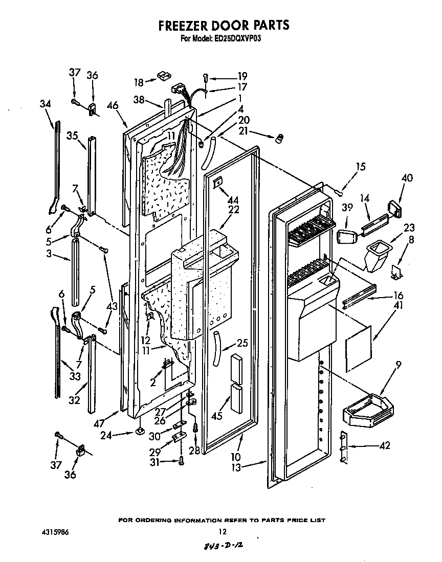 Freezer door