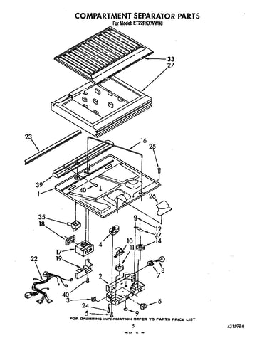 Compartment separator