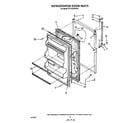 Roper RT14CKXVW10 refrigerator door diagram