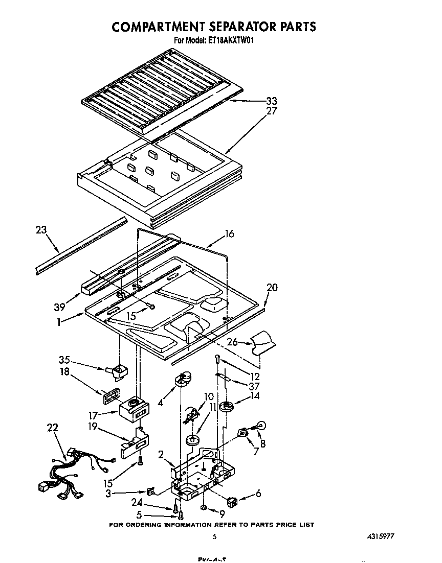 Compartment separator