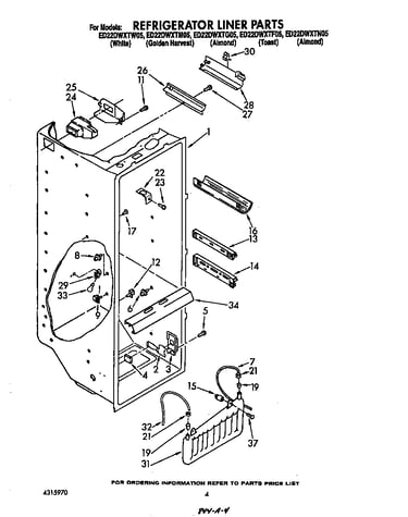 Refrigerator liner
