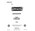 Roper RT16DKXVW10 front cover diagram