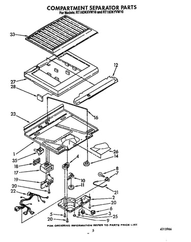 Compartment separator