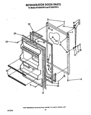 Refrigerator door