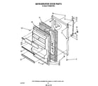 Roper RT18BMXVW05 refrigerator door diagram