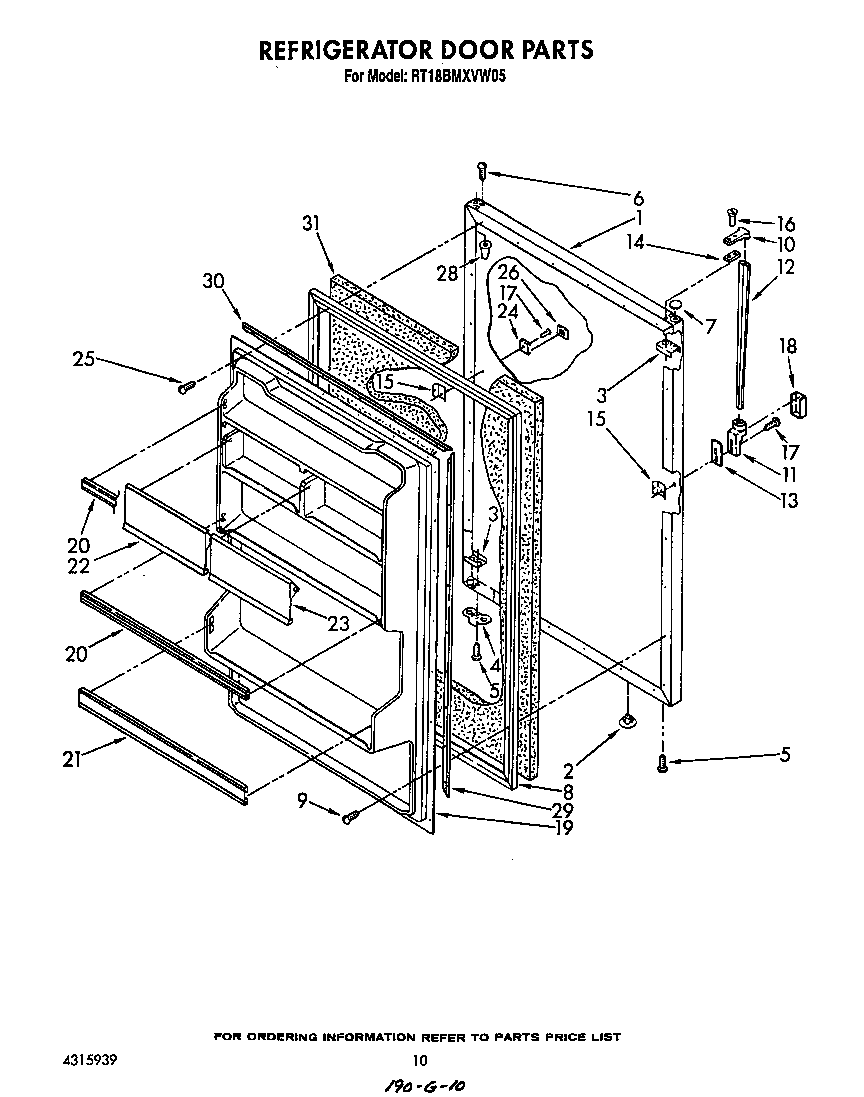 Refrigerator door