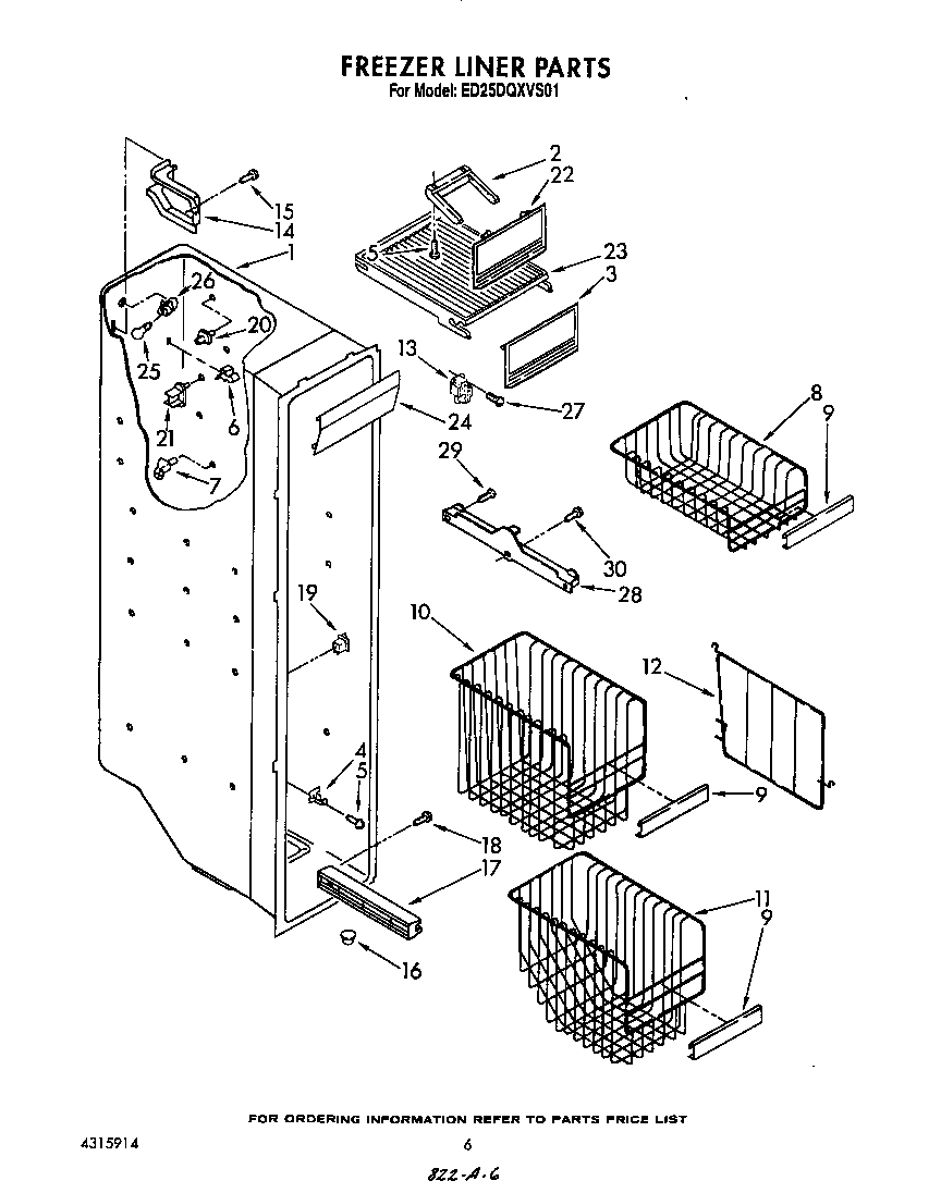 Freezer liner
