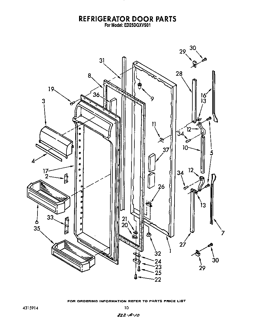 Refrigerator door