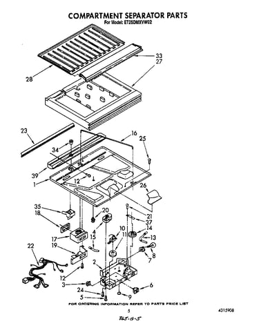 Compartment separator