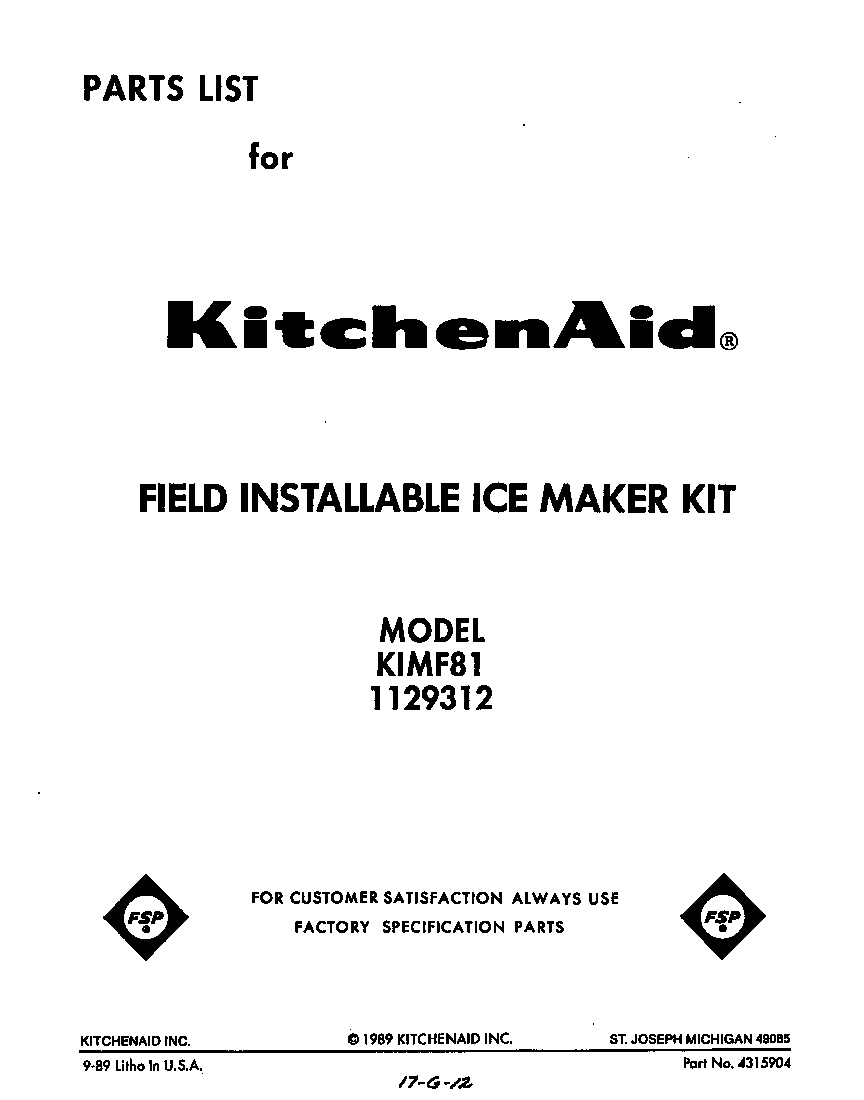 Cover page