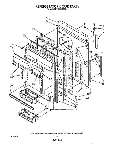 Refrigerator door
