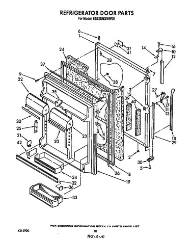 Refrigerator door