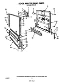 Door and toe panel