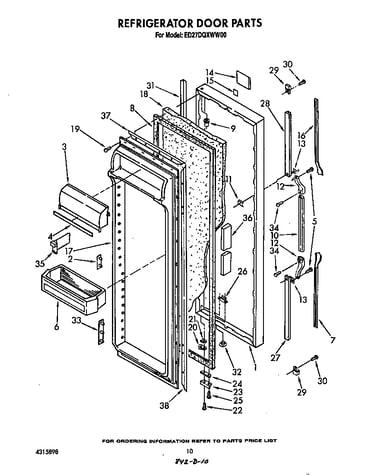 Refrigerator door