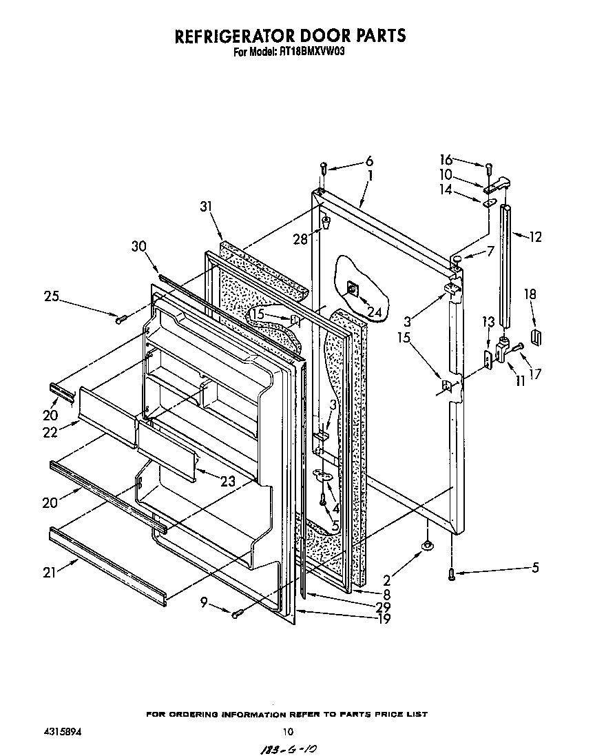 Refrigerator door
