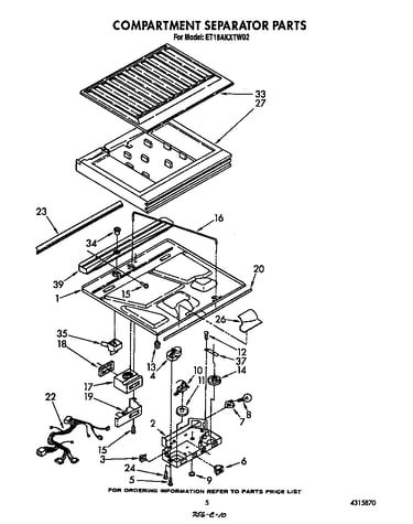Compartment separator