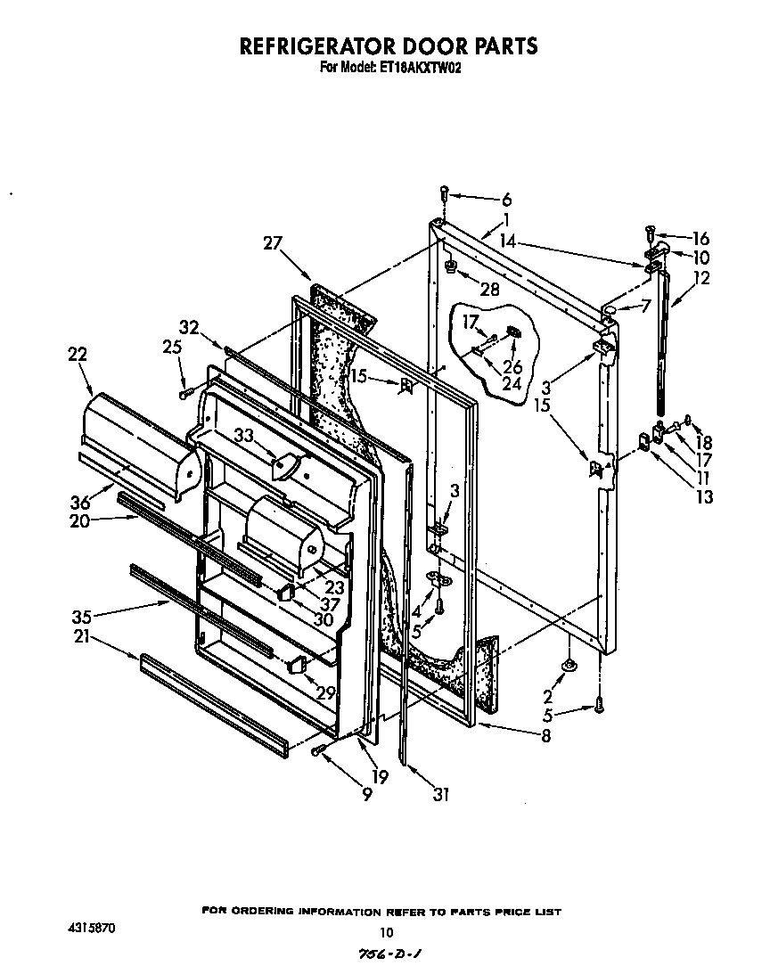 Refrigerator door