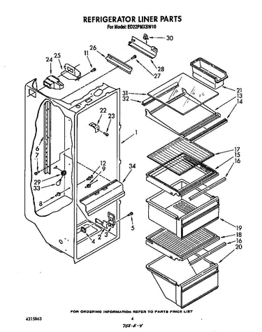 Refrigerator liner