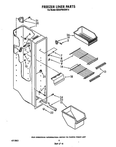 Freezer liner