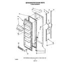 Whirlpool ED22PMXSW10 refrigerator door diagram