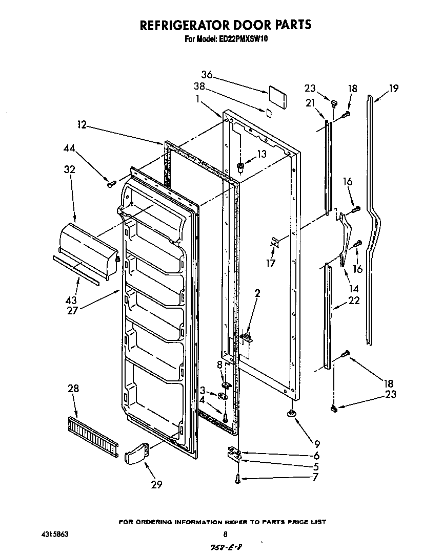 Refrigerator door