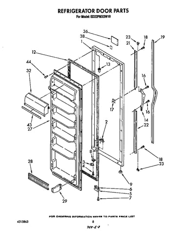 Refrigerator door