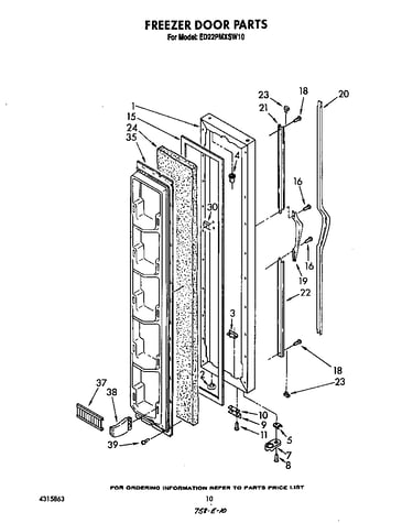Freezer door