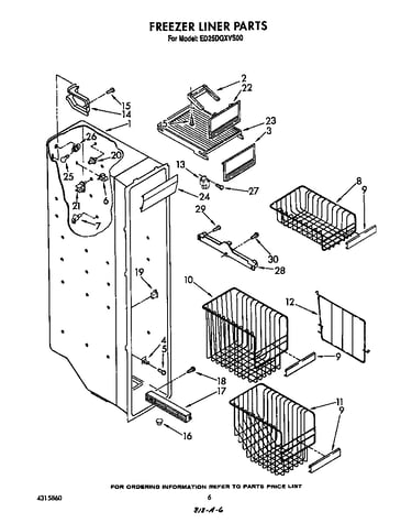 Freezer liner