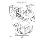 Whirlpool ED25DQXVS00 dispenser front diagram