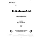 KitchenAid KTRF22KTWH00 front cover diagram