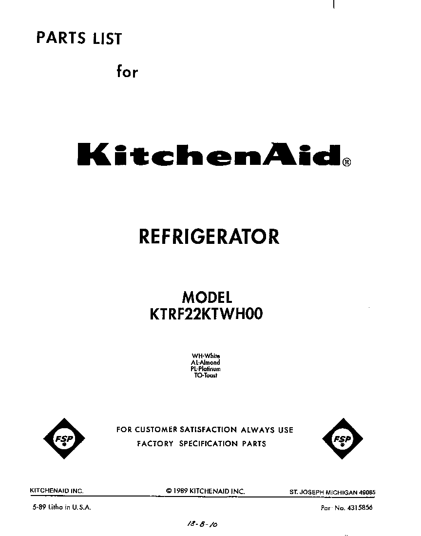 Front cover