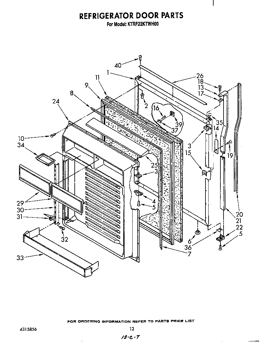 Refrigerator door