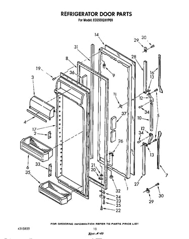 Refrigerator door