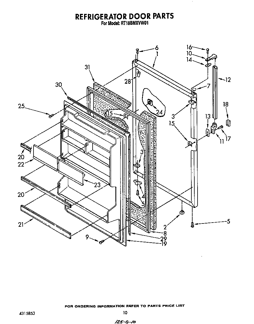 Refrigerator door