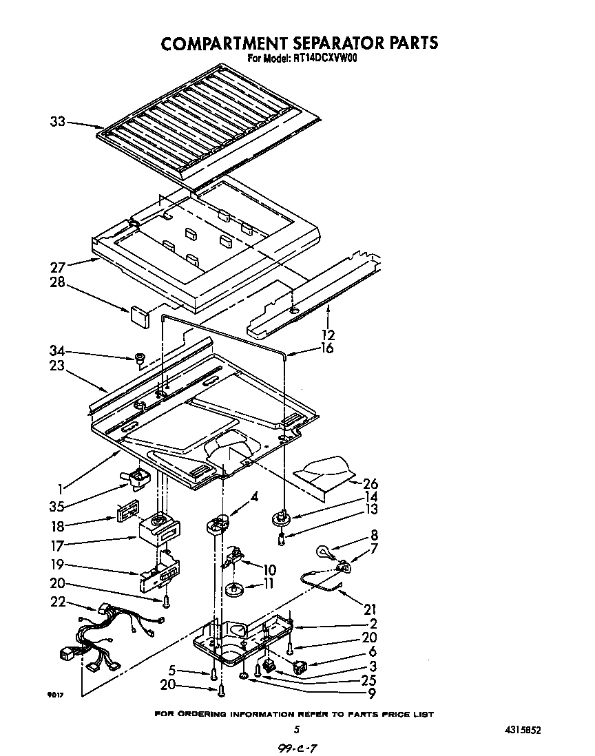 Compartment separator