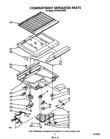 Compartment separator
