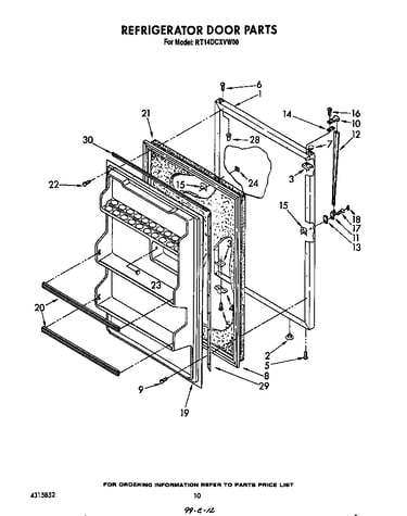 Refrigerator door