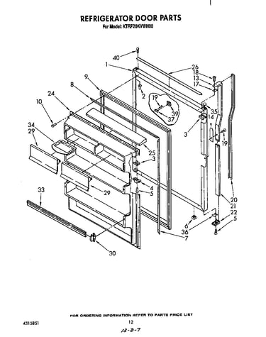 Refrigerator door