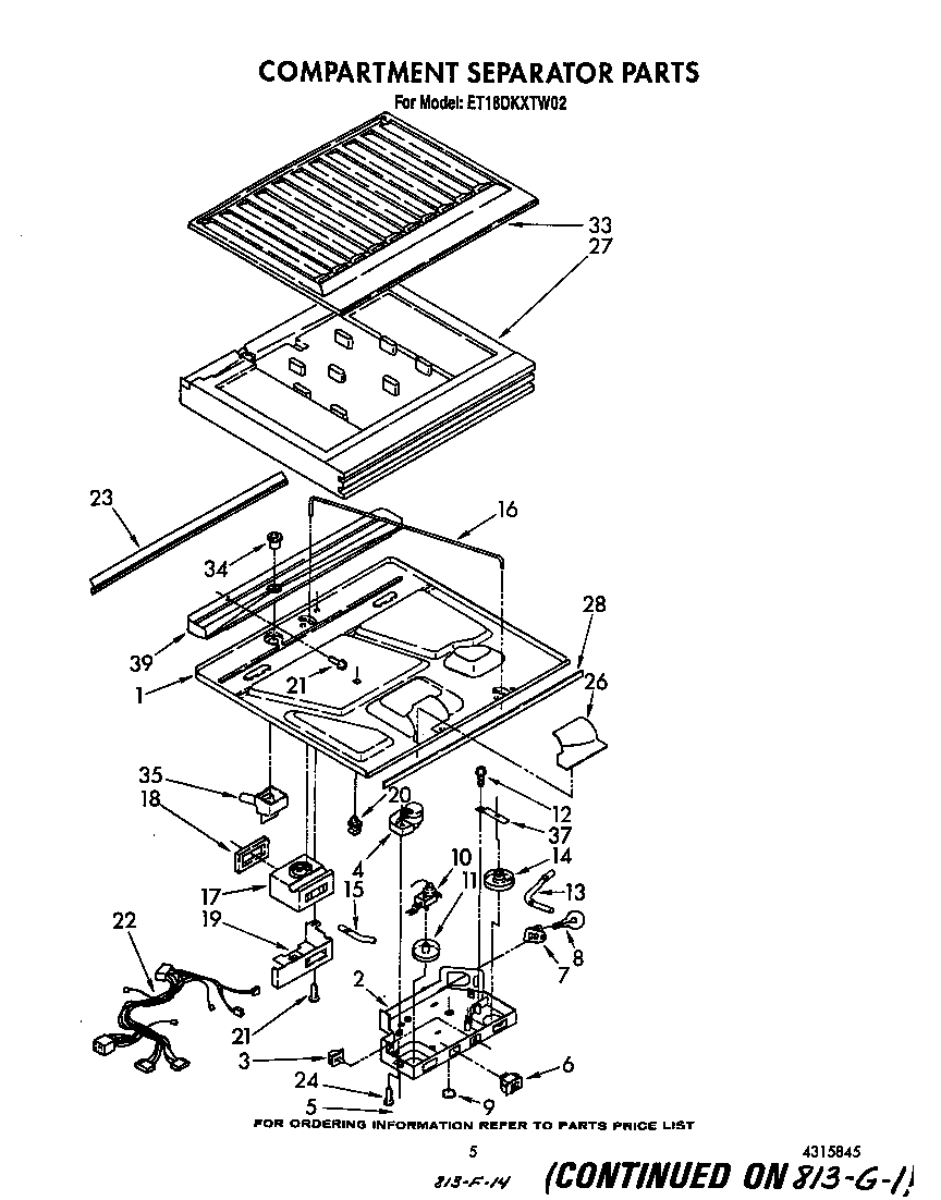 Compartment separator