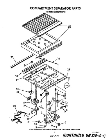 Compartment separator