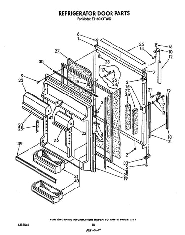 Refrigerator door