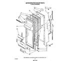 Whirlpool ED25PMXRWR3 refrigerator door diagram